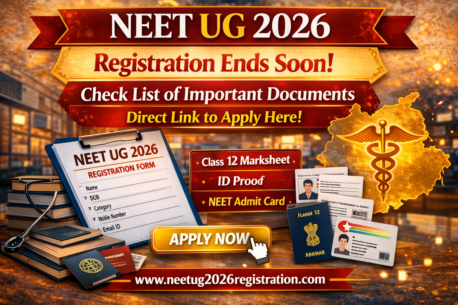 NEET UG 2026 Registration Ends Soon: Important Documents List & NEET Rank Predictor Guide for Medical Aspirants